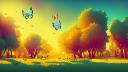 Discovery splash banner for The Vivillon Garden Discord server
