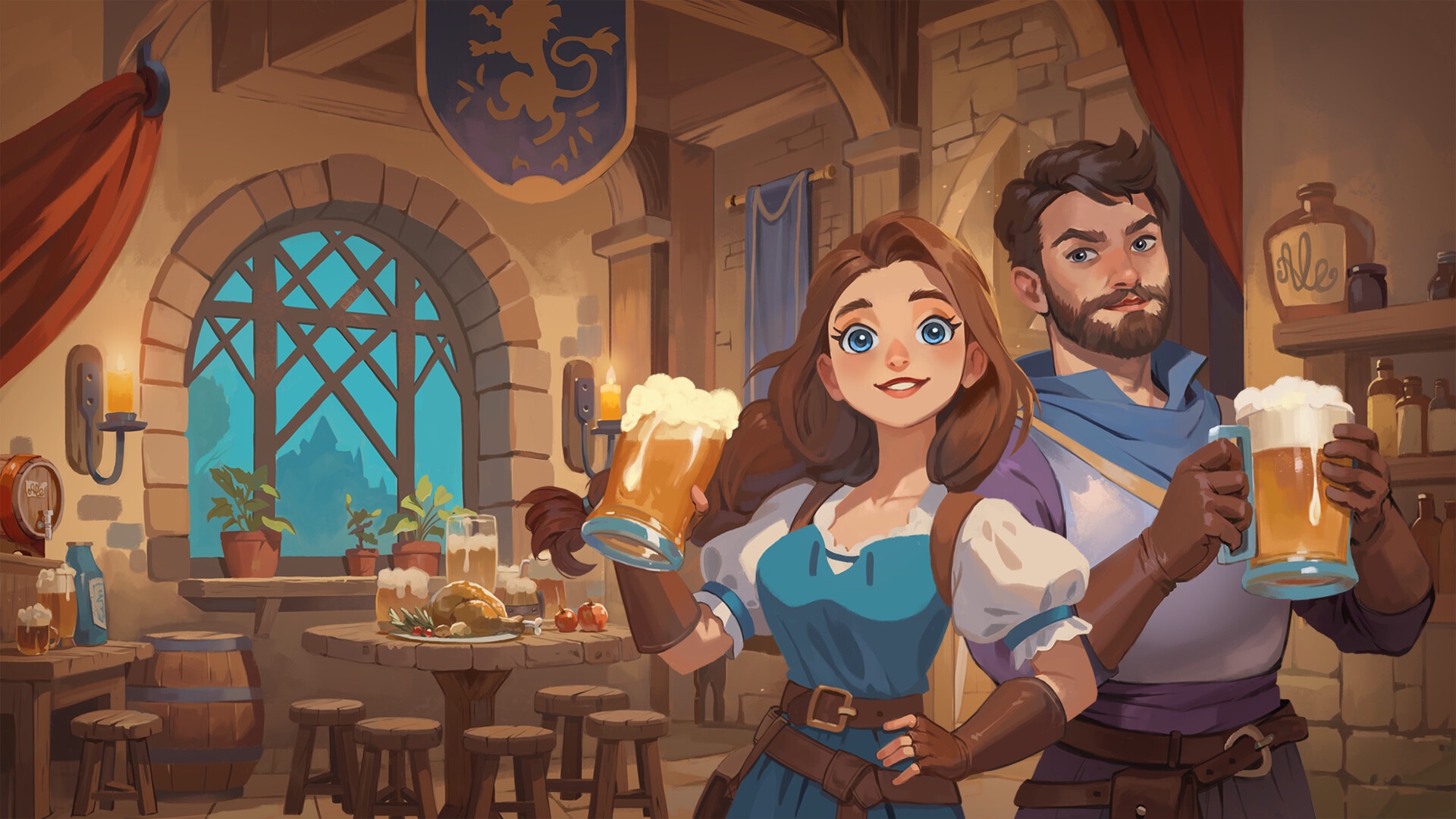 Discovery splash banner for Ale & Tale Tavern Official Discord Discord server