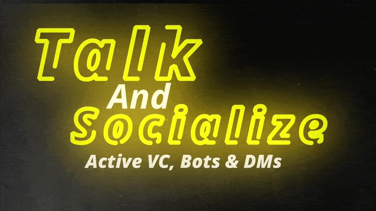 Discovery splash banner for 🌸Talk & Socialize 🌸 • DMs • Social • Bots • Gaming • 1:1 Ratio Discord server