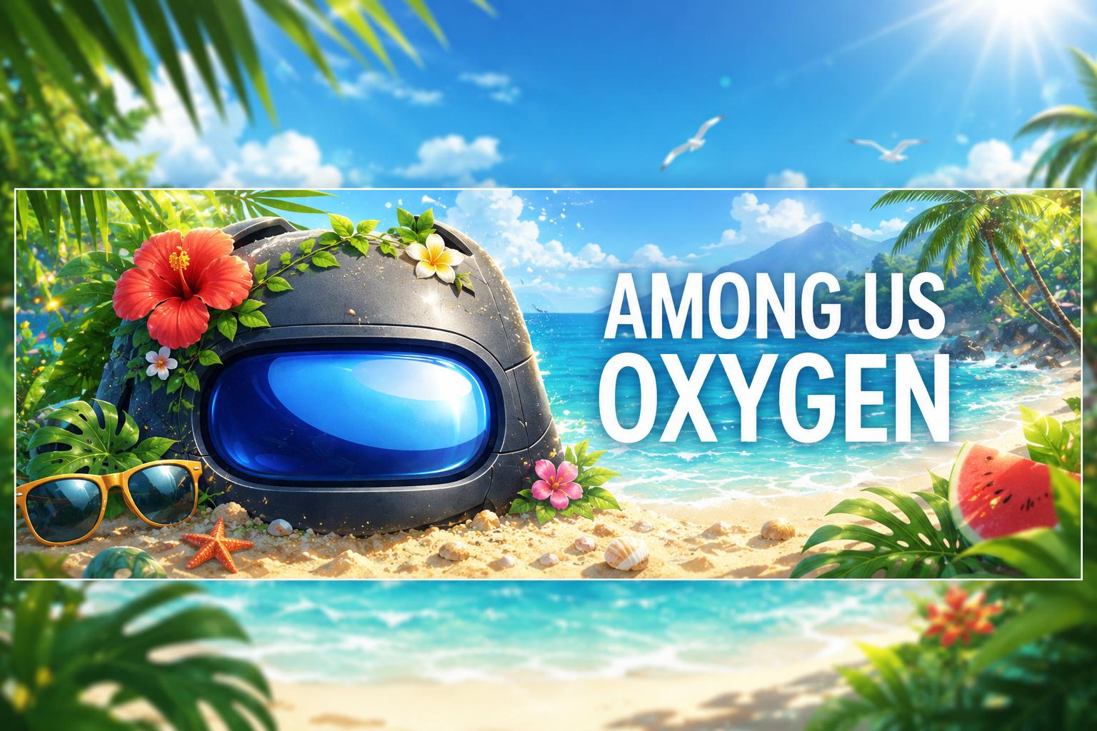 Discovery splash banner for Oxygen | Among Us Discord server