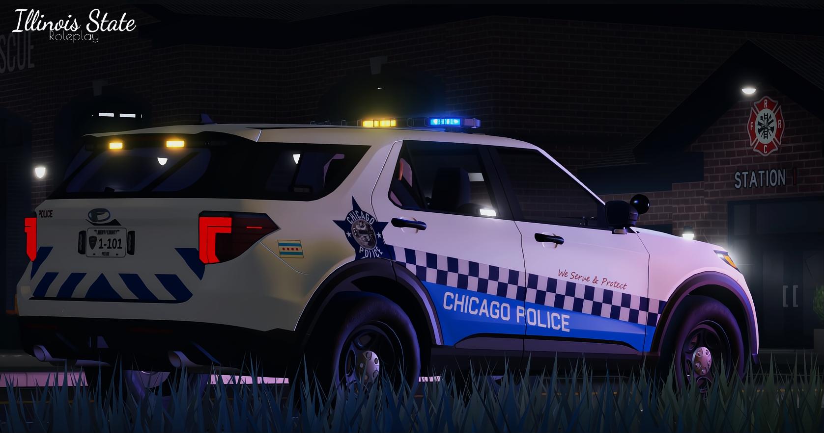 Discovery splash banner for Illinois State Roleplay Discord server