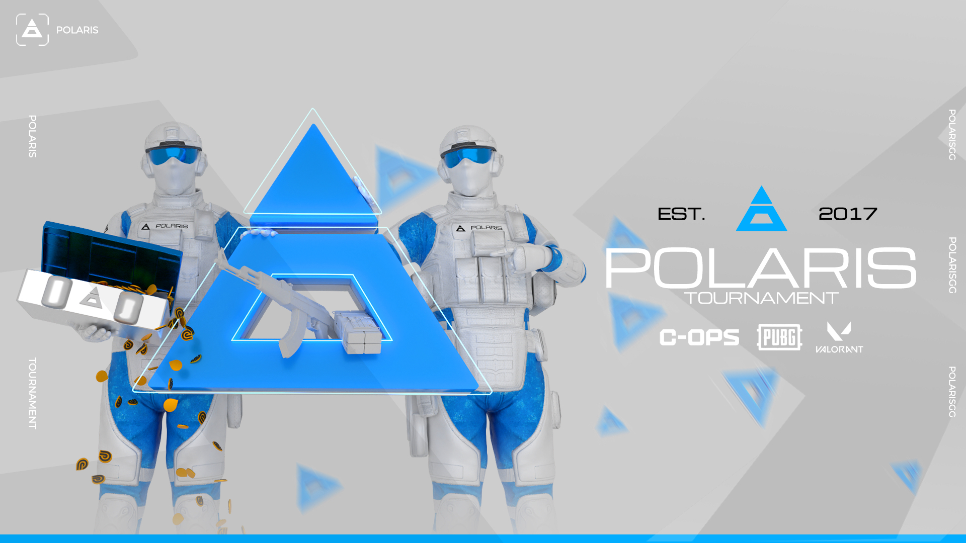 Discovery splash banner for Polaris Tournaments Discord server