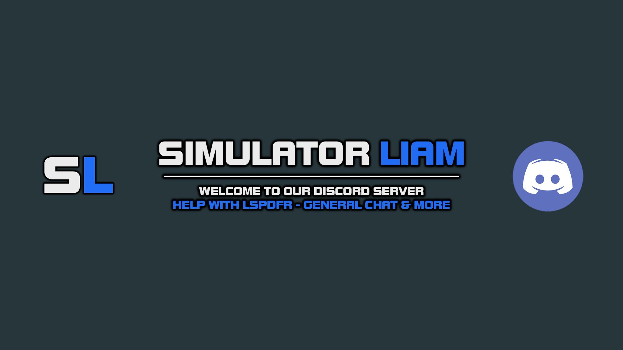 Discovery splash banner for Official Simulator Liam Discord server