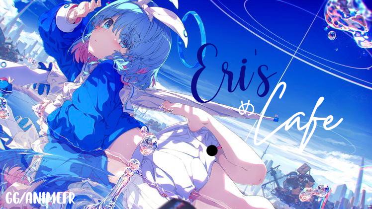 Discovery splash banner for Eri's Café め | Anime, Social, Club Discord server